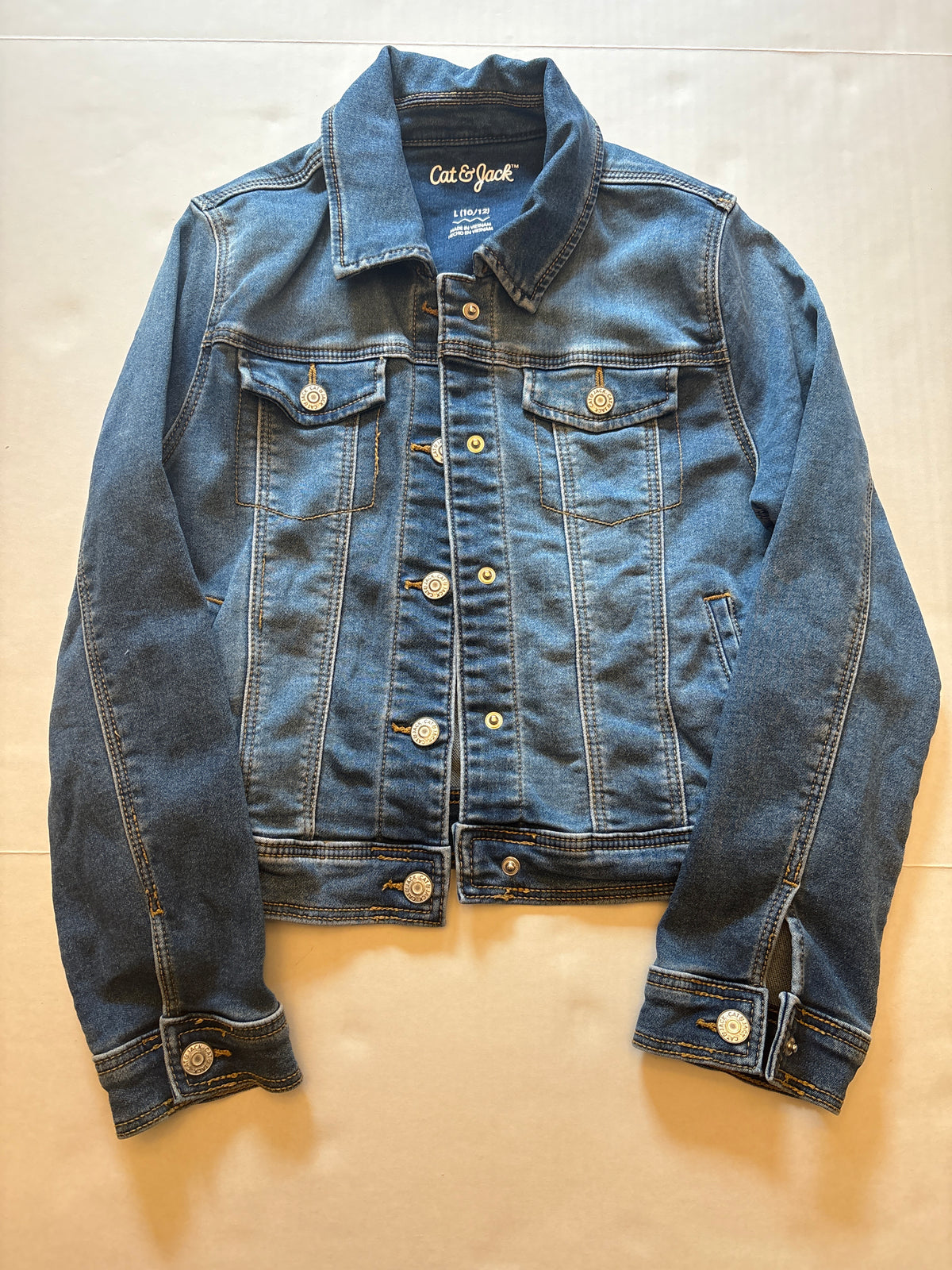 Seller 118 EUC Girls Cat and Jack Jean jacket size 10/12