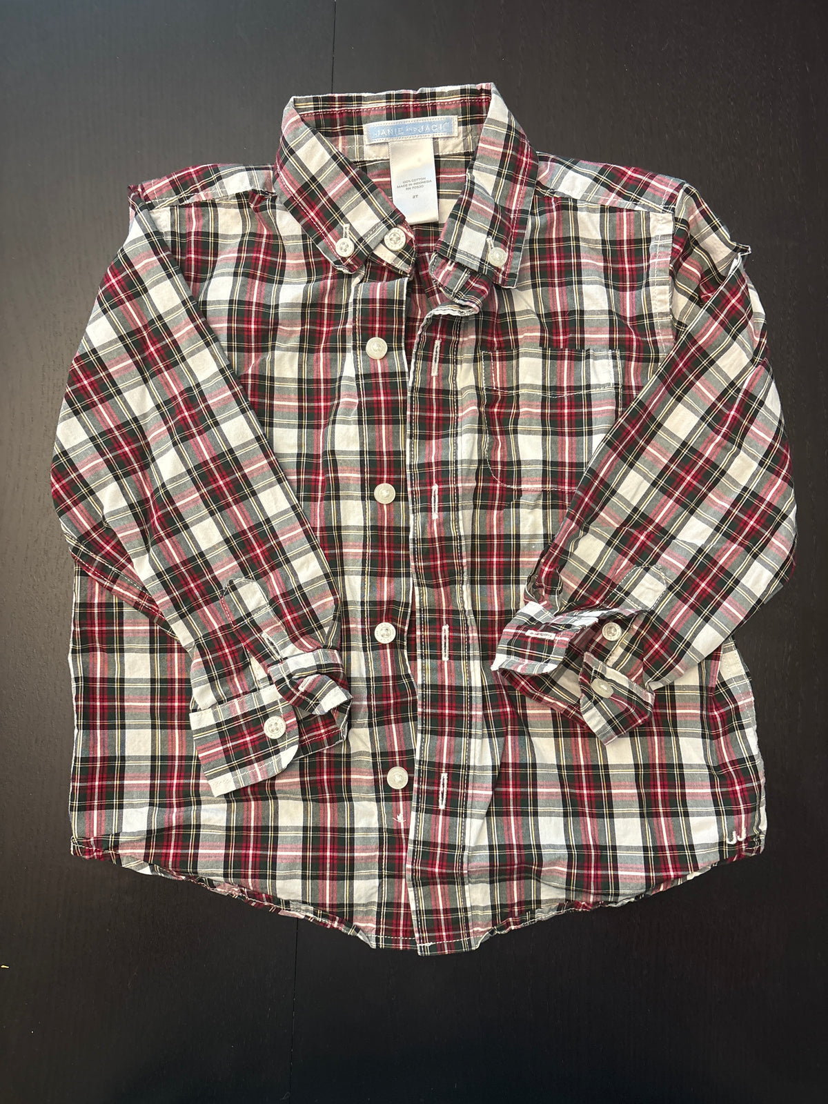 #166 boys Janie and Jack 2T dress shirt
