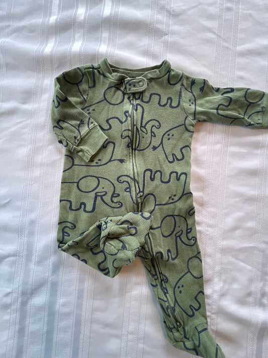#57  Boys 6 mo footed romper EUC