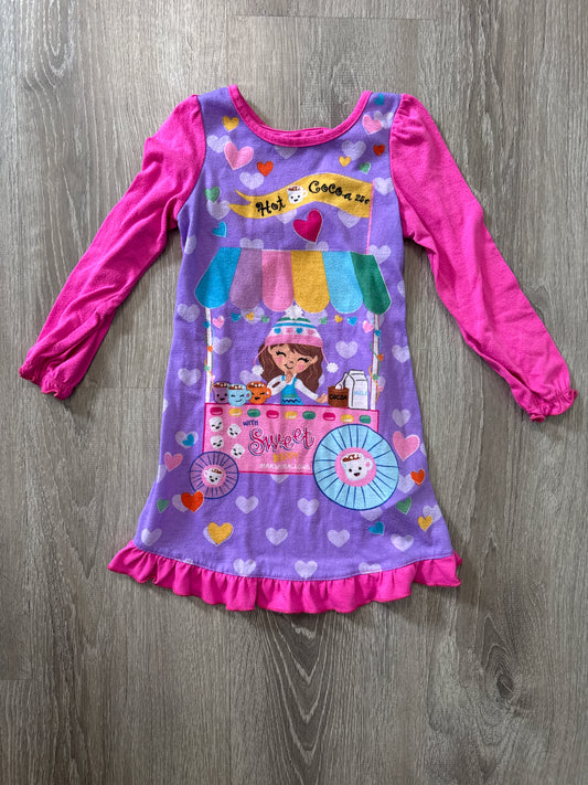 #149 Girls 4T Hot Cocoa nightgown pajamas