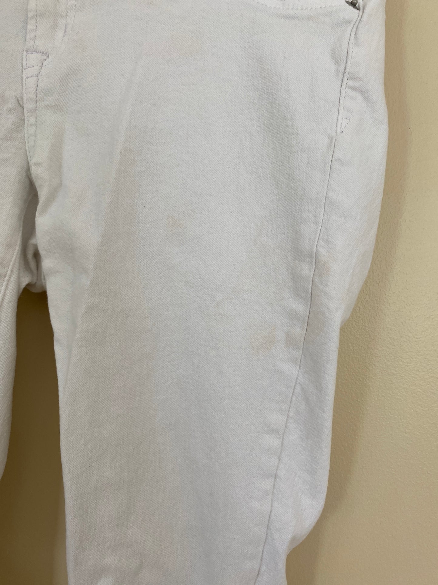 #14-Gap white skinny maternity jeans (size 27/4 short)