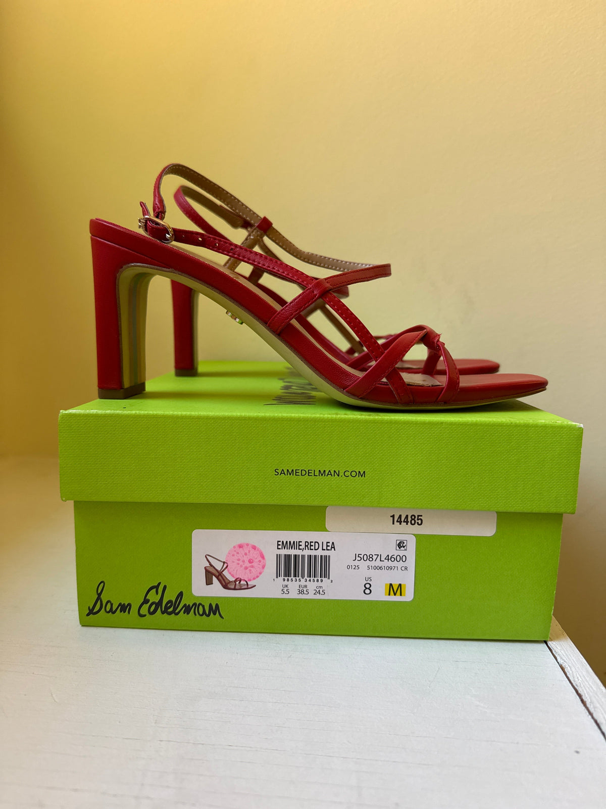 #127 Sam Edelman Strappy Heels Women's 8