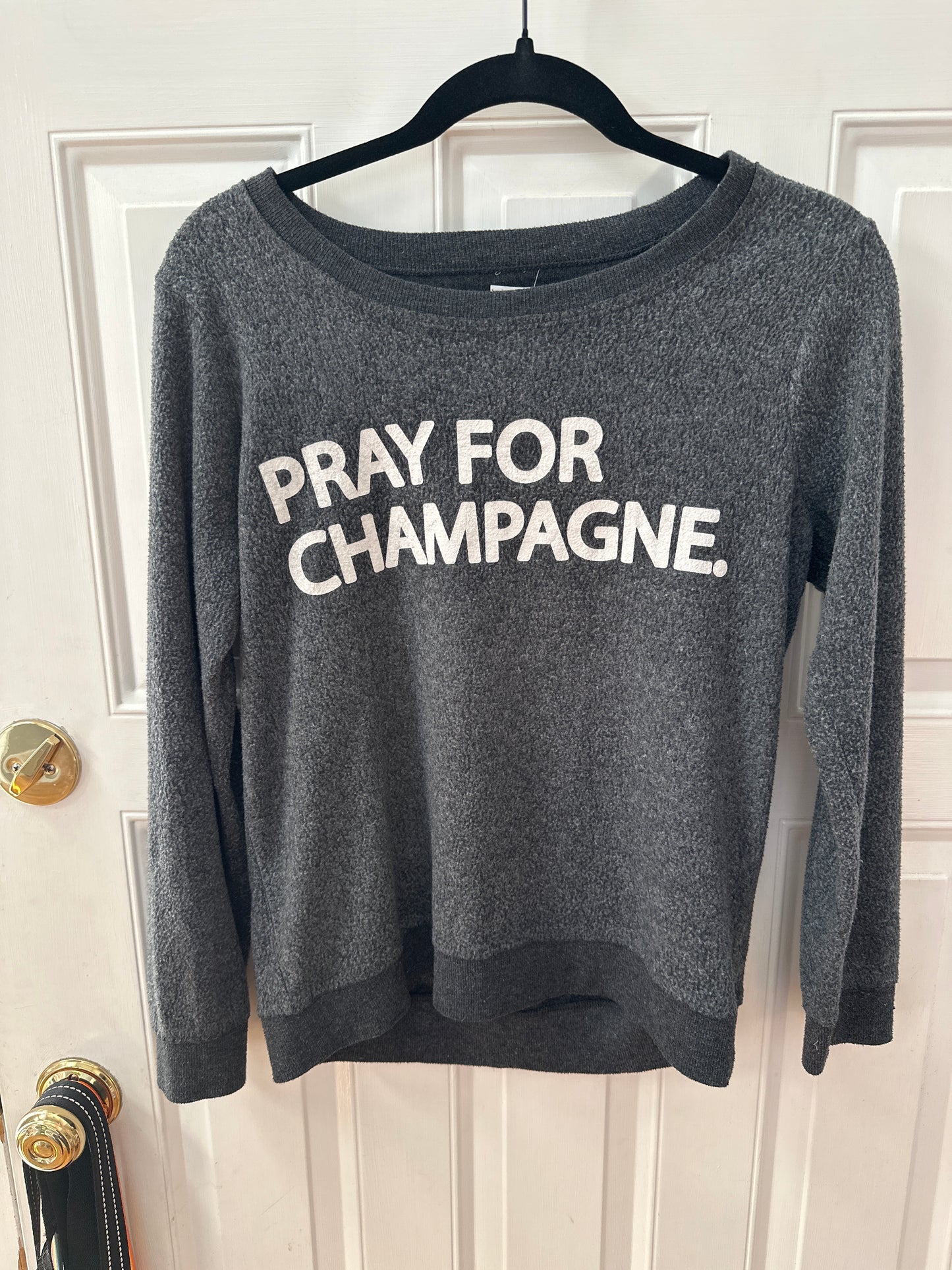 81A Women’s Prayer for Champagne Sz XS Fleece Sweatshirt Crewneck