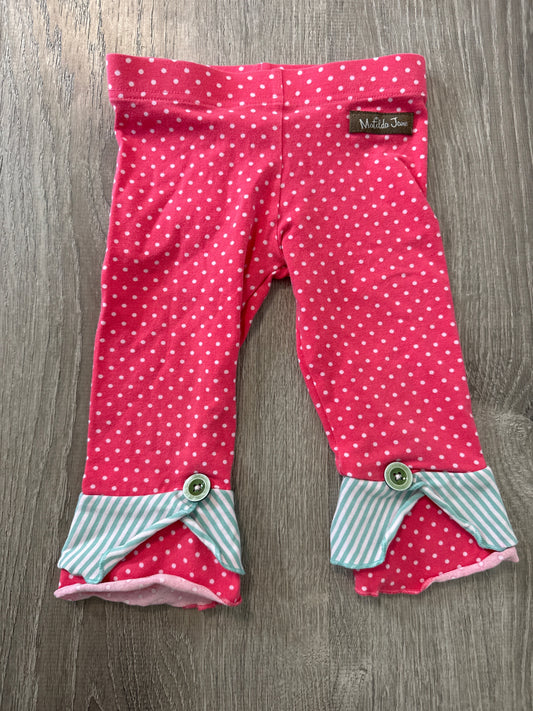 #149 Girls Matilda Jane size 2 polka dot Capri leggings