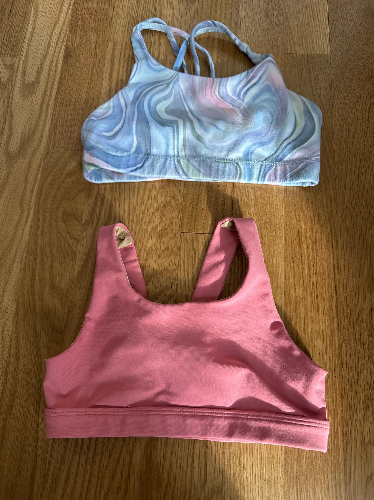#133 Athleta Girls and Old Navy Sz 8 Girls Sports Bra Bundle