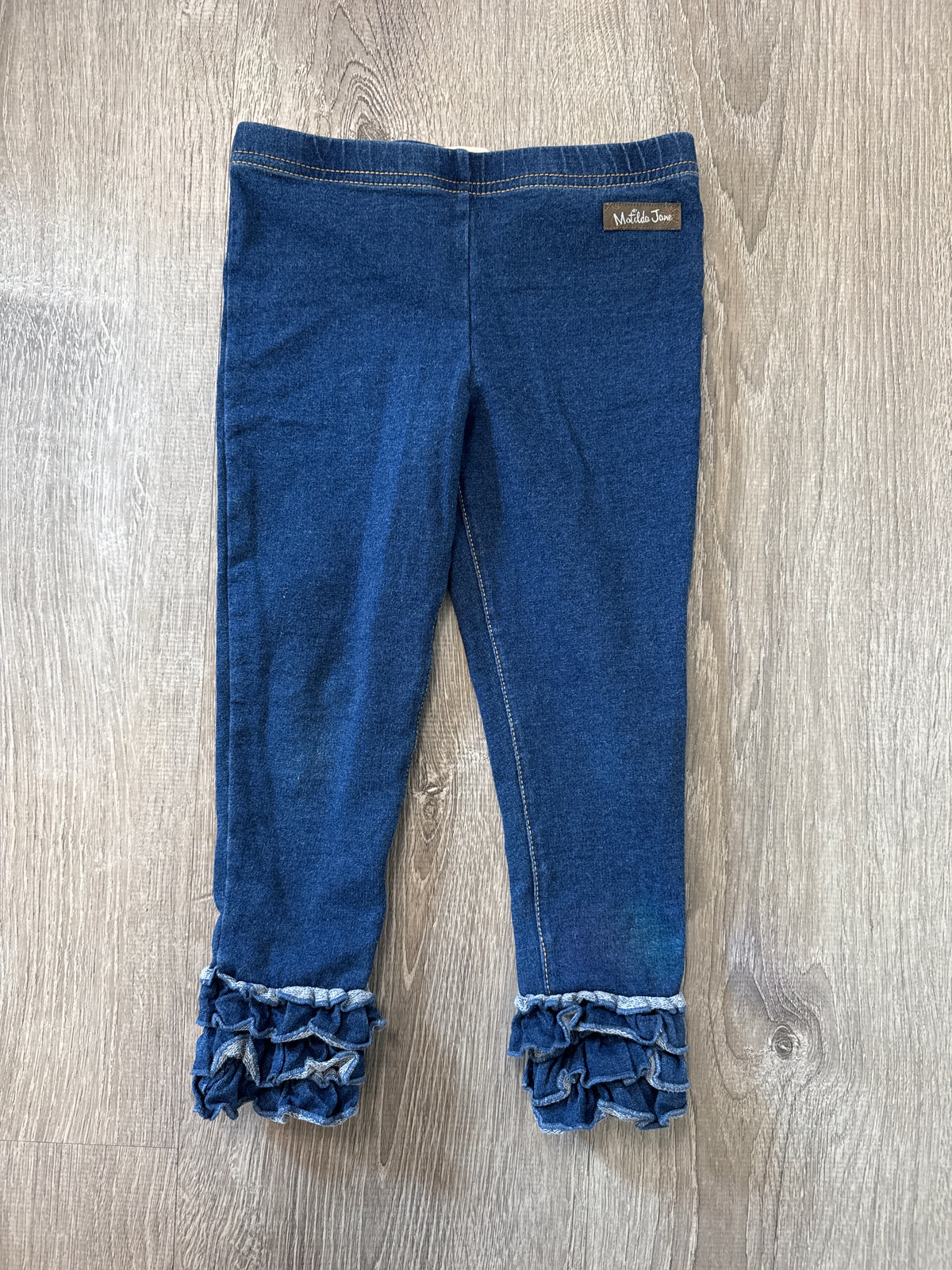 #149 Girls size 4 Matilda Jane jeggings  with bow pockets