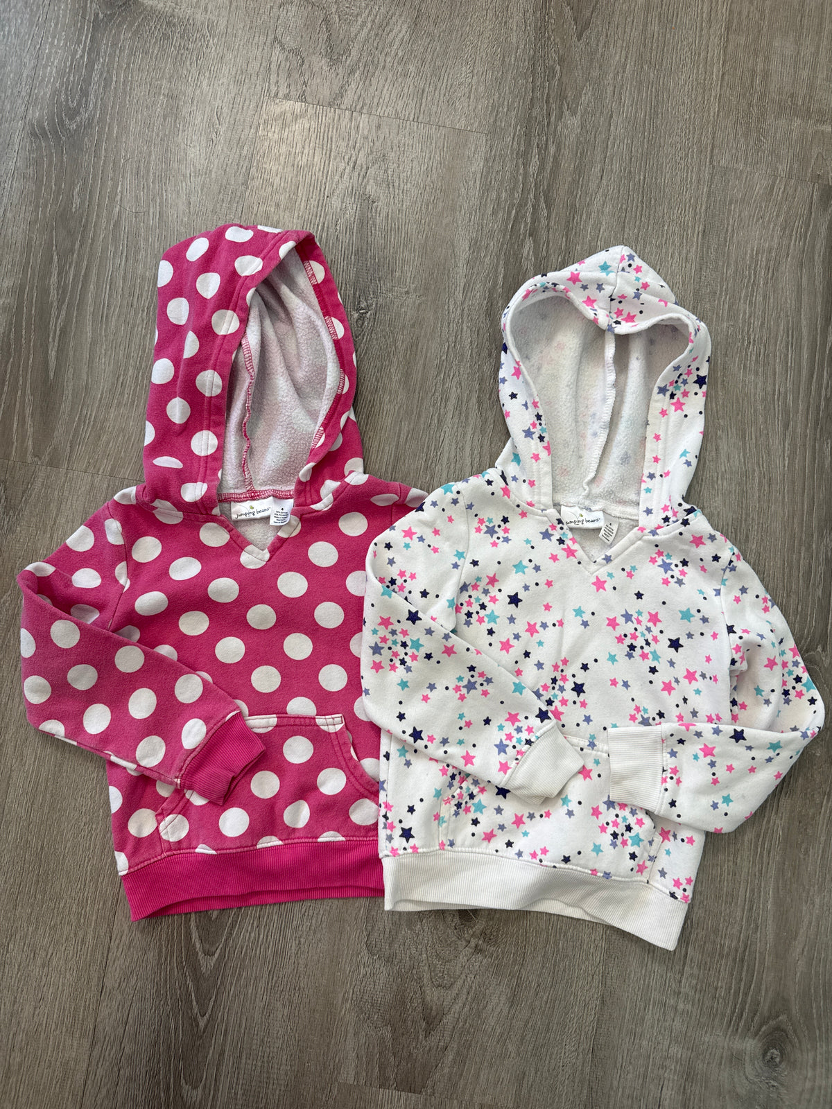 #149 Girls 4T jumping beans hooded sweatshirt