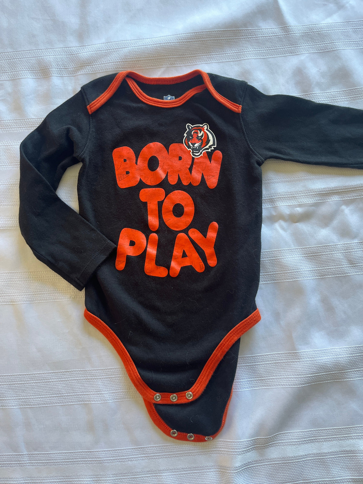 #43 Boys 24 months Bengals onesie EUC