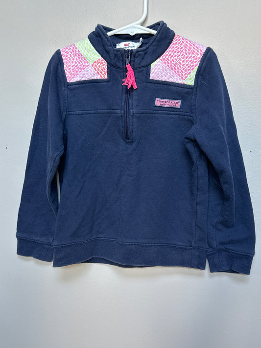 #130 Vineyard Vines Girls Sz XS (4/5) Quarter Zip