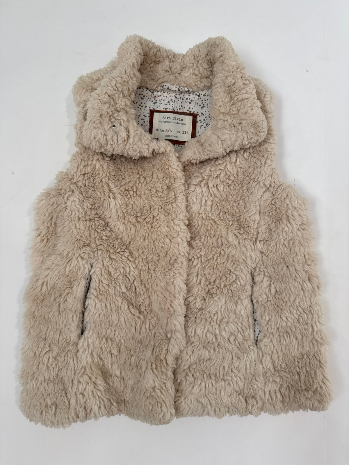 #64 Zara Girls Outerwear Collection Vest Size 5/6