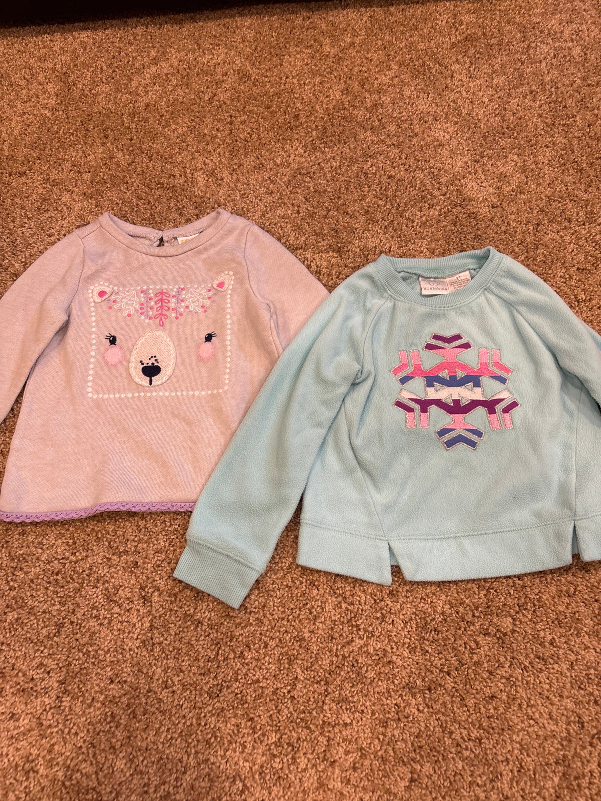 #47, girls 2T sweatshirts