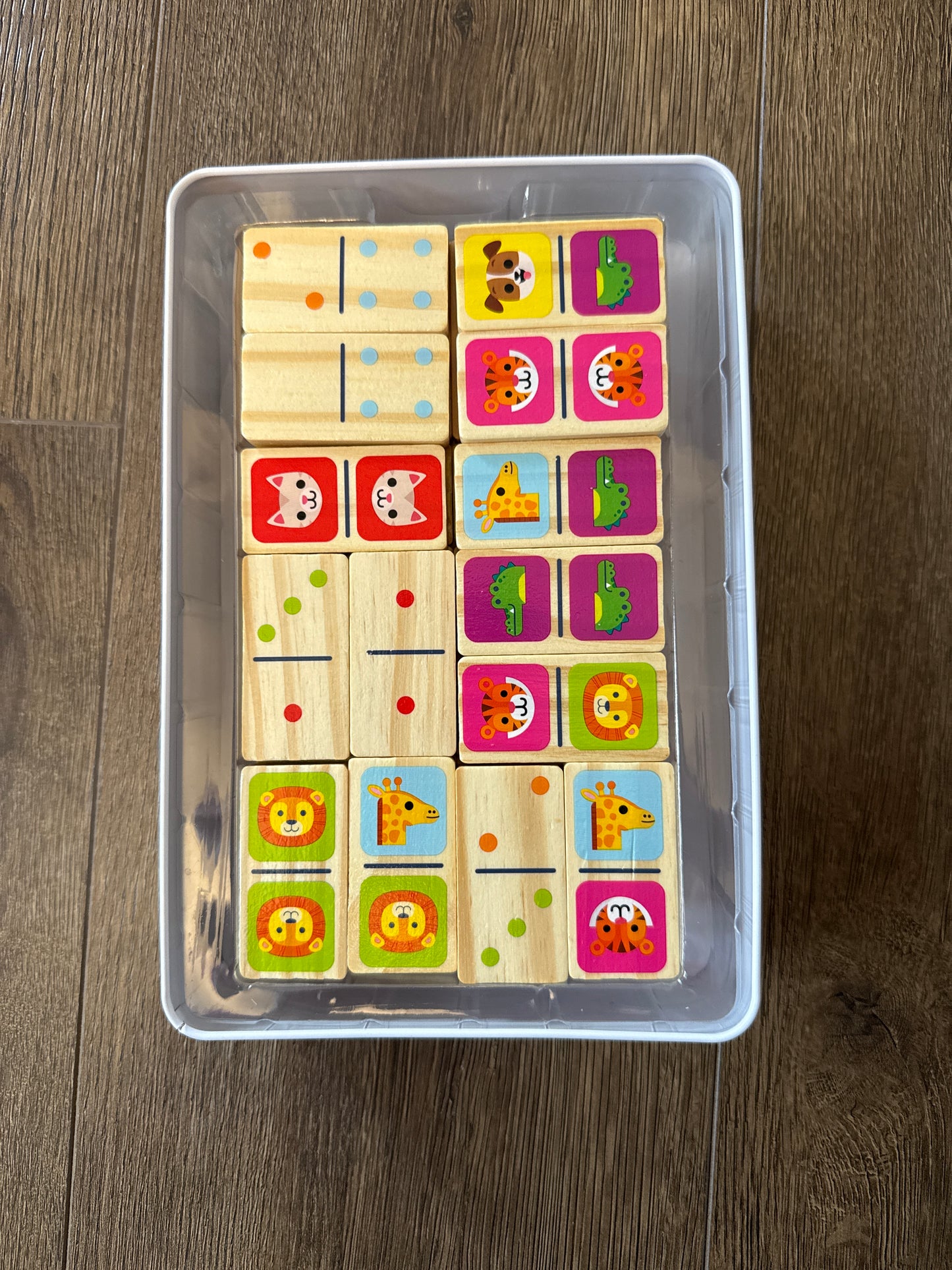 #173 Chuckle & Roar wooden dominoes