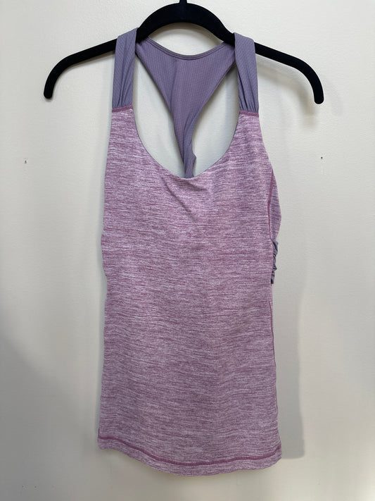 #130 Lululemon Sz 10 Twist Back Tank Lavendar