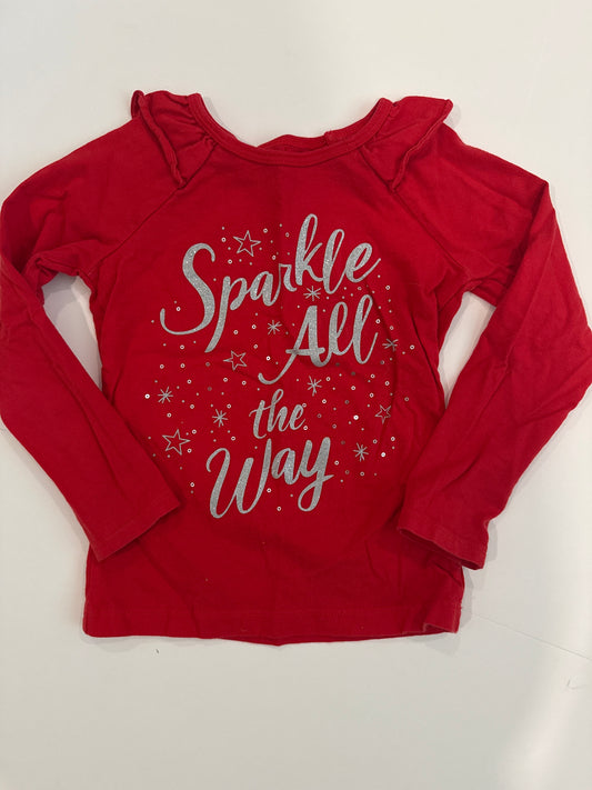 #96 Carters Sparkle All the Way Top 4/5