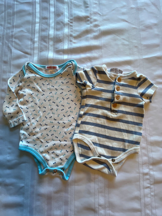 #57  Boys 3-6 months Onesies EUC