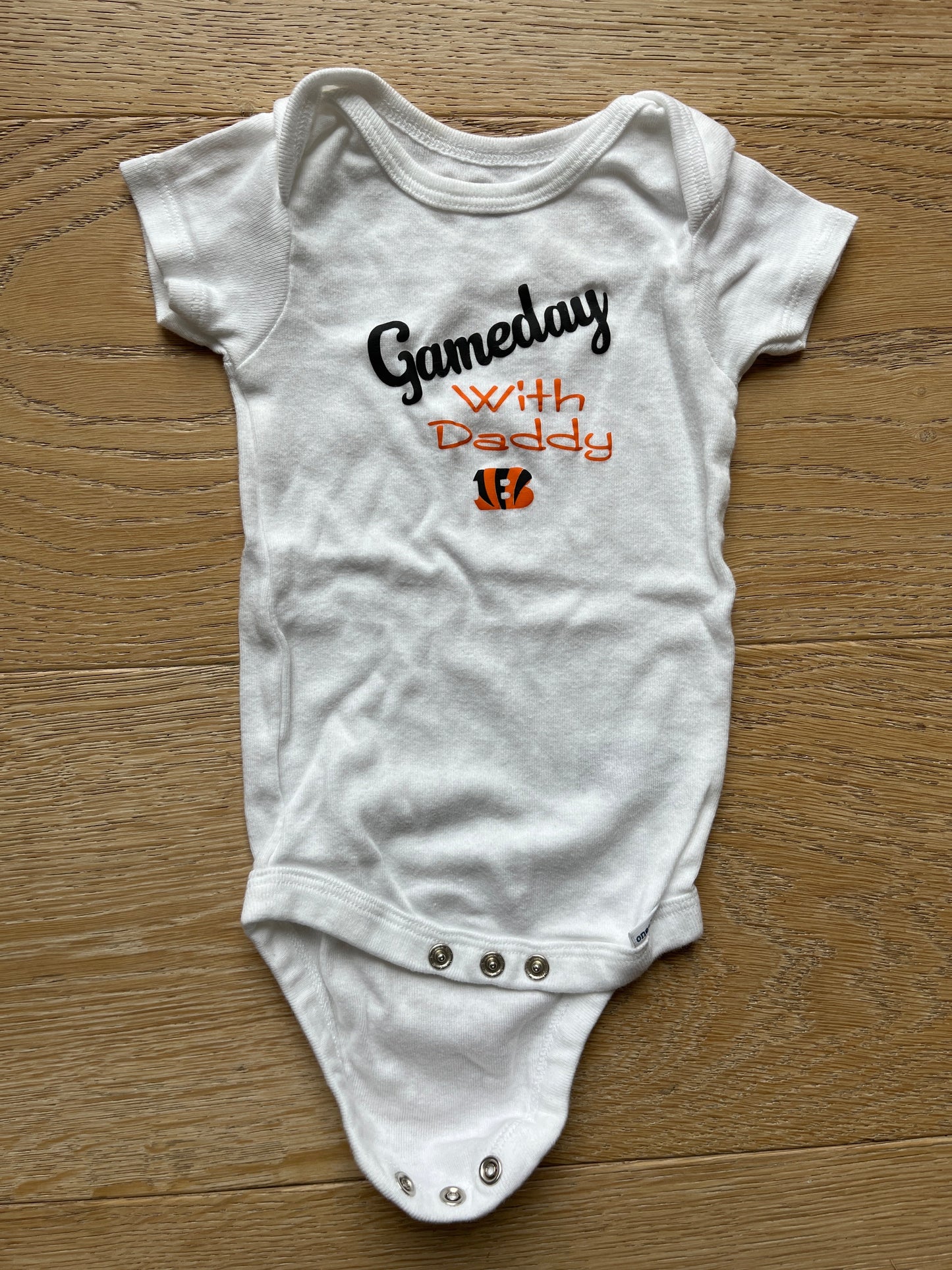#40 Boys 3-6 months Cincinnati Bengals Gameday Onesie