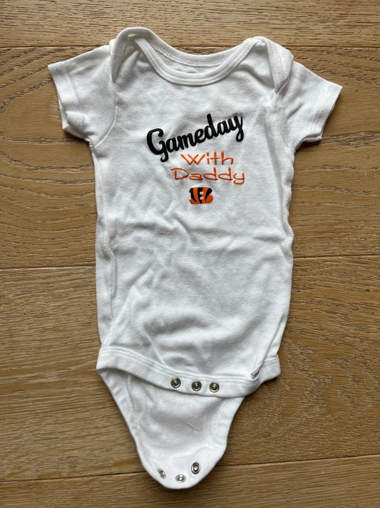 #40 Boys 3-6 months Cincinnati Bengals Gameday Onesie