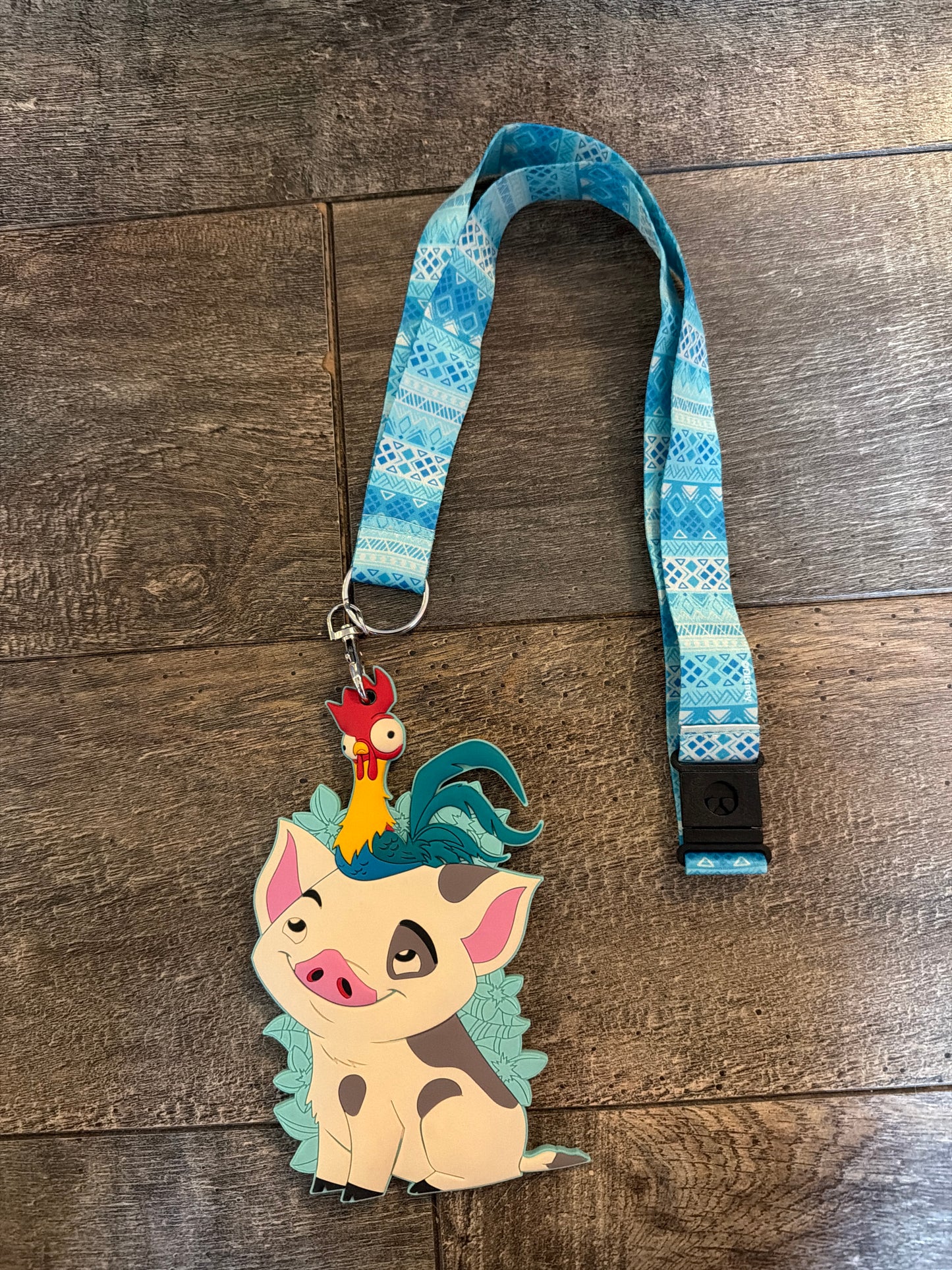 #129 Disney Moana card lanyard- like new