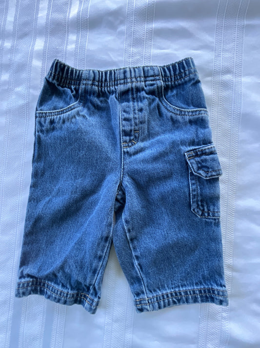 #57  Boys 3-6 mo Okie Dokie jeans EUC