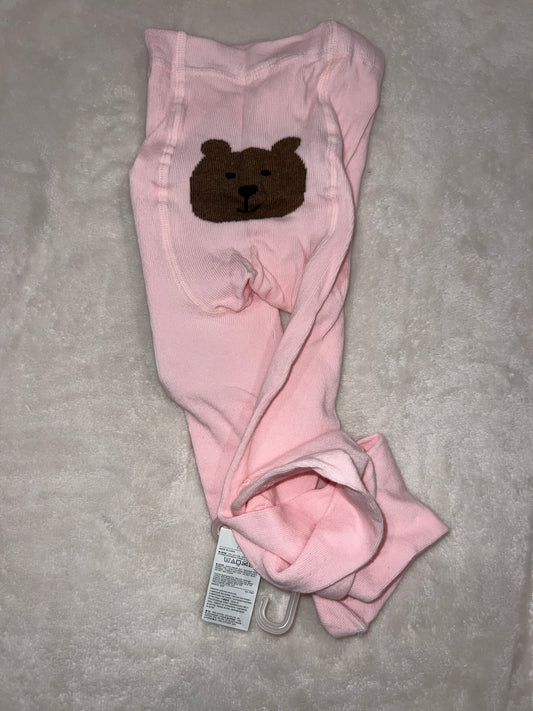 #46 4-5t gap pink bear bottom tights nwt