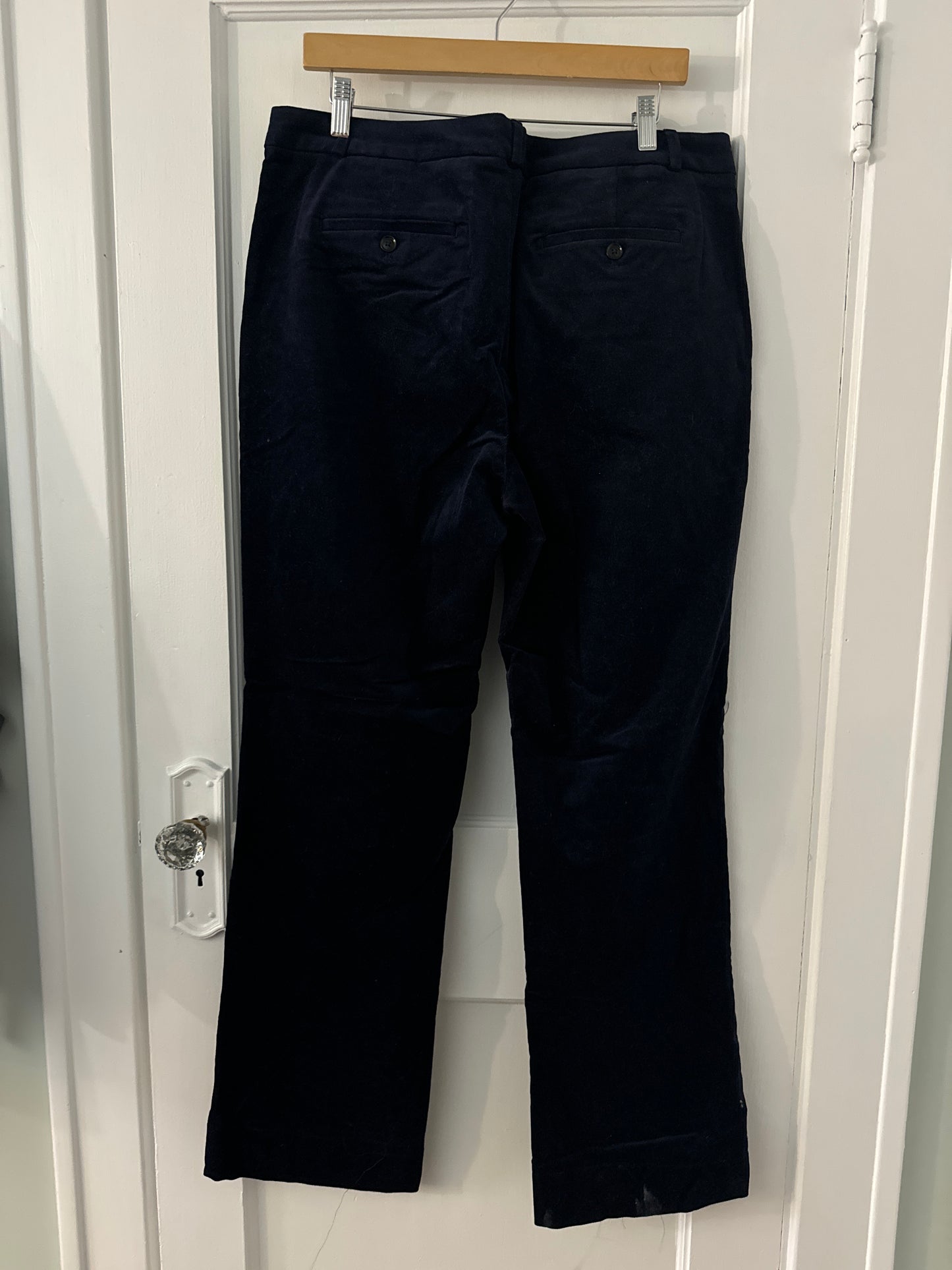 #88b Banana Republic Navy Blue Wide Leg Cords, Size 14 L, Washed not Worn