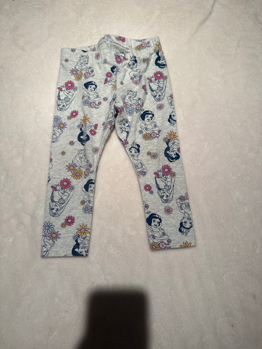 136 Disney Princess leggings 2t euc