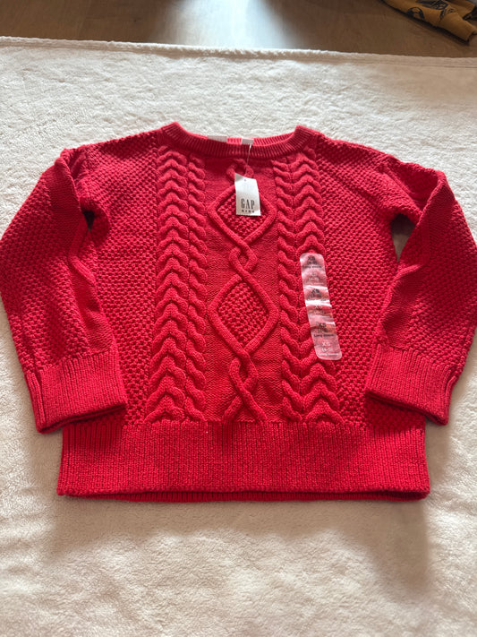 #81 Girls 4/5 Gap red sweater nwt