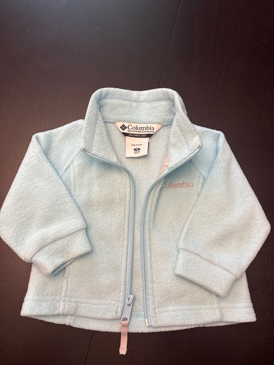 #166 girls Columbia 12mo fleece jacket