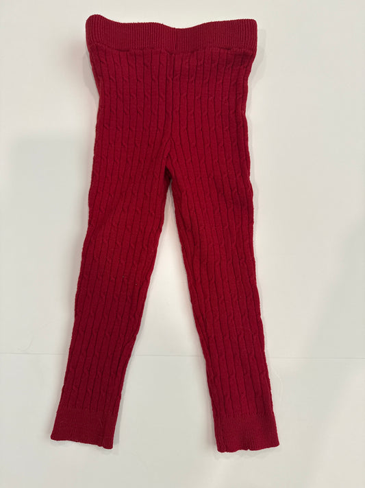 #96 Gymboree Fleece Lined Cable Knit Leggings 18-24mo