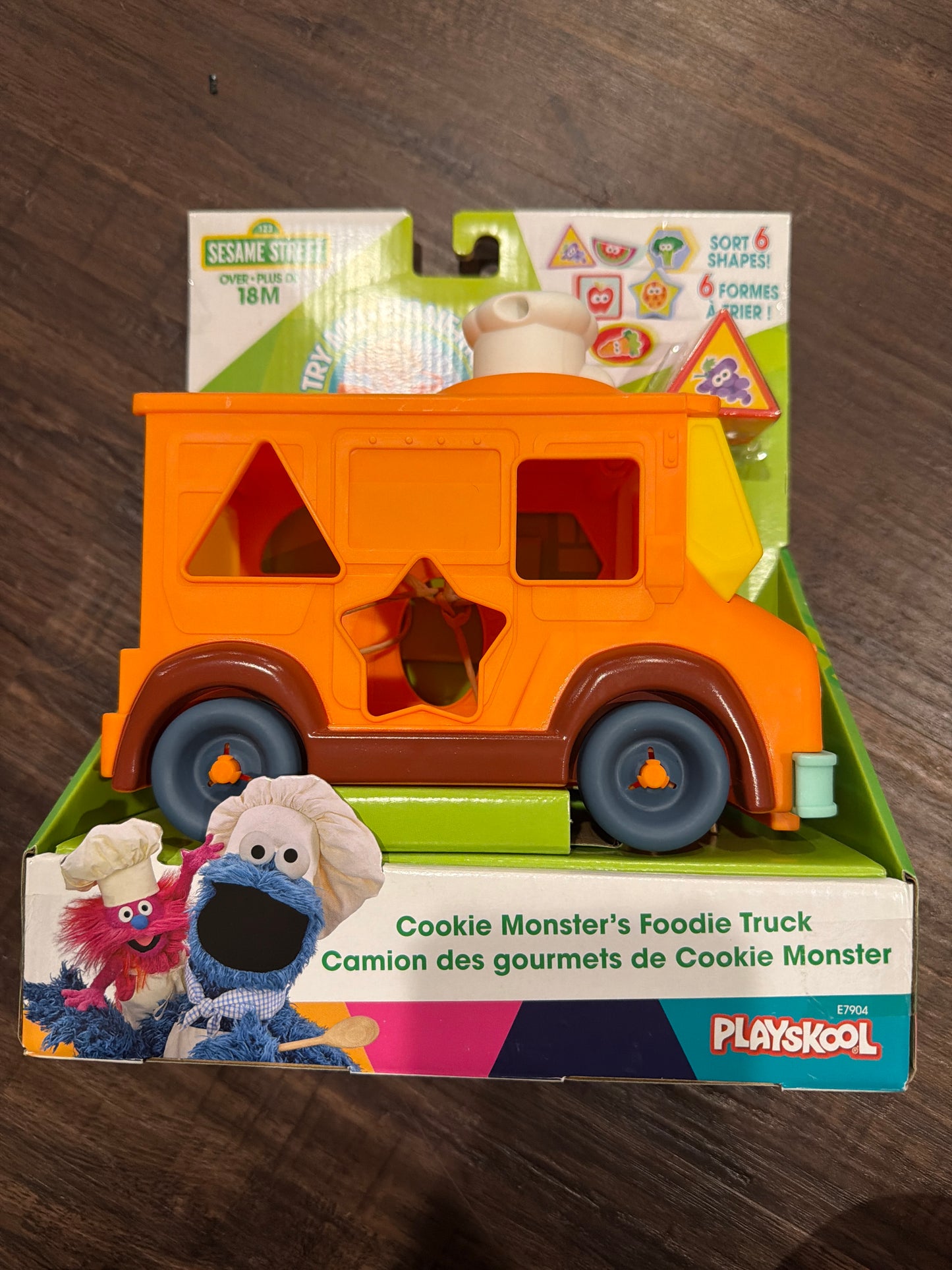 #107 new Cookie Monster food truck shape sorter toy