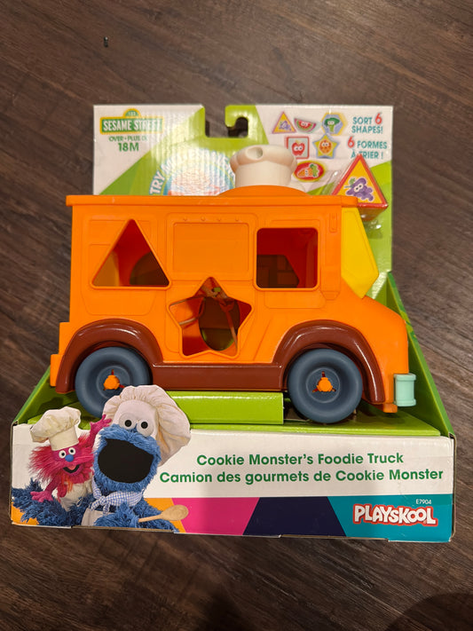 #107 new Cookie Monster food truck shape sorter toy
