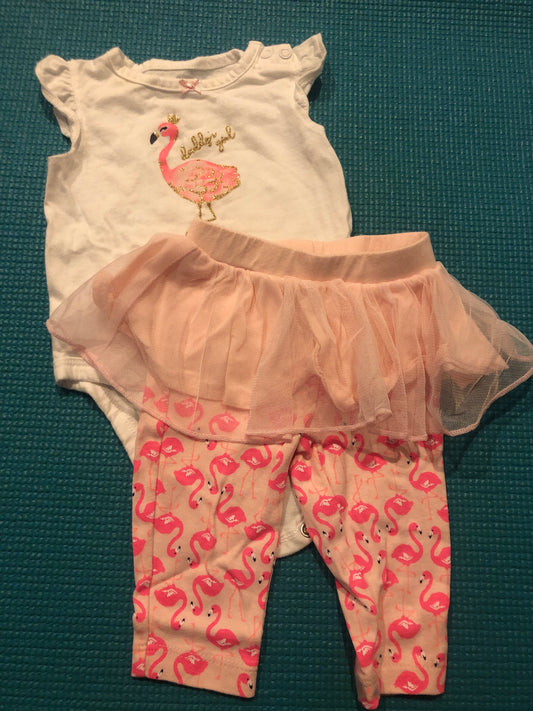 3m Daddy’s Girl Flamingo outfit