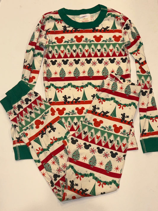#182 size 10 Unisex Disney Christmas pajama long johns