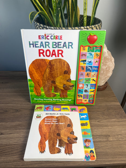 Seller #213 Set of 2 Brown Bear Books Including Sound Book EUC!