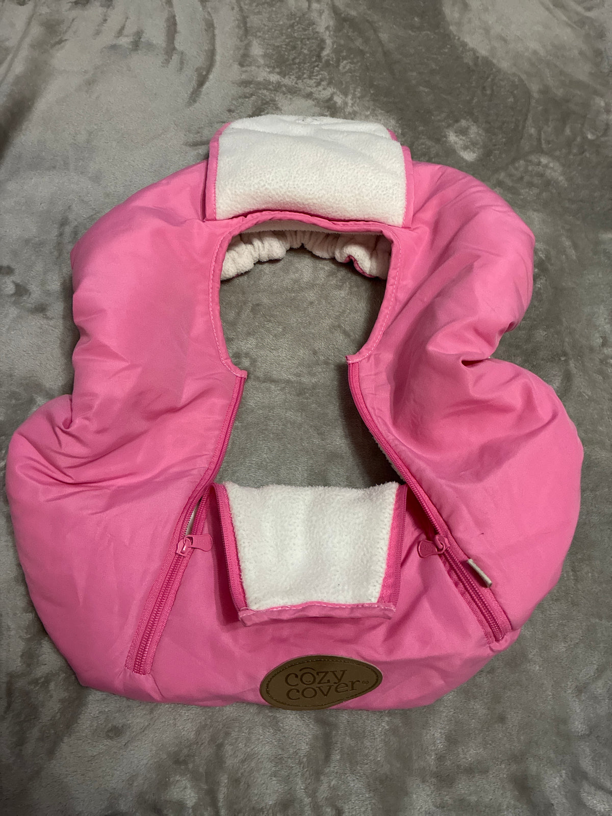SCO46-cozy cover- car seat cover- girl- pink
