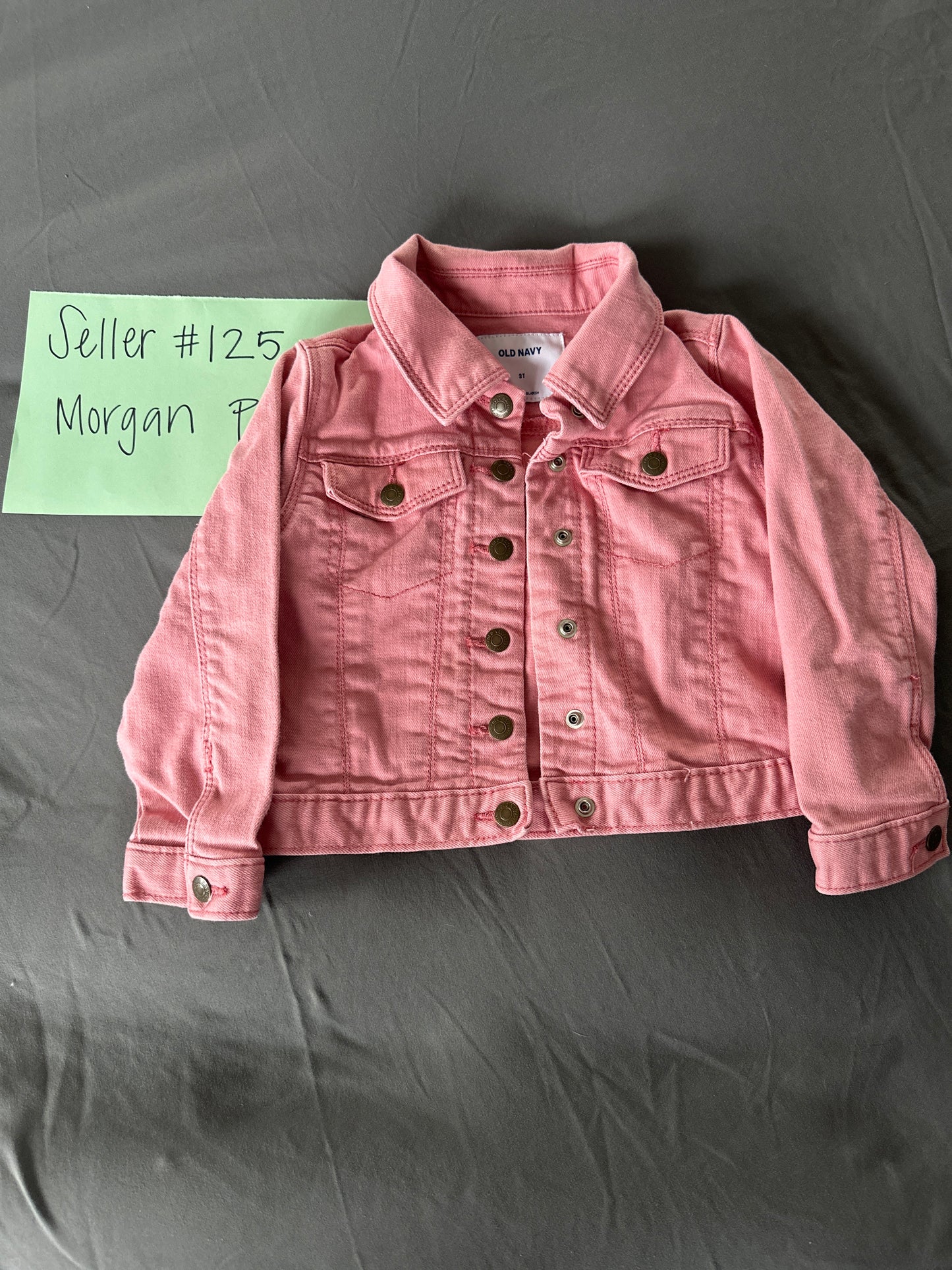 Seller 125, Old navy girls 3t pink denim jacket