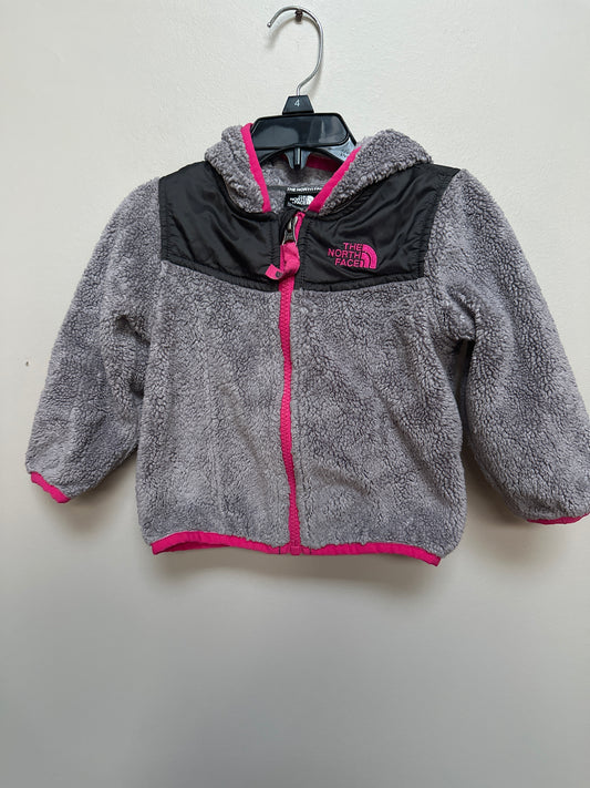 #130 North Face Girls Sz 12-18 Months Jacket Fleece
