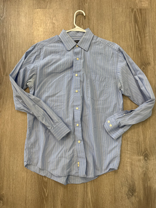 #149 Men’s Medium George Blue stripe dress shirt