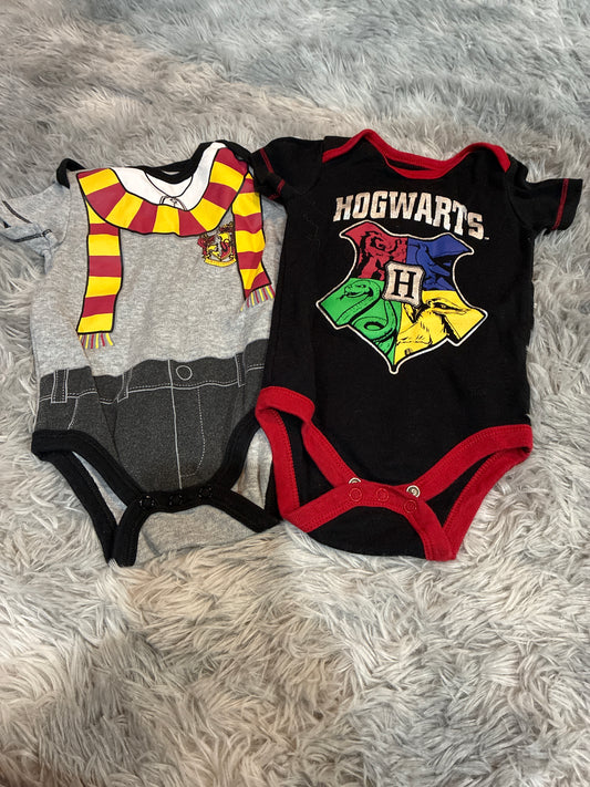 SCO46-Harry Potter themed onesies-gender neutral-3-6 months-2 pack