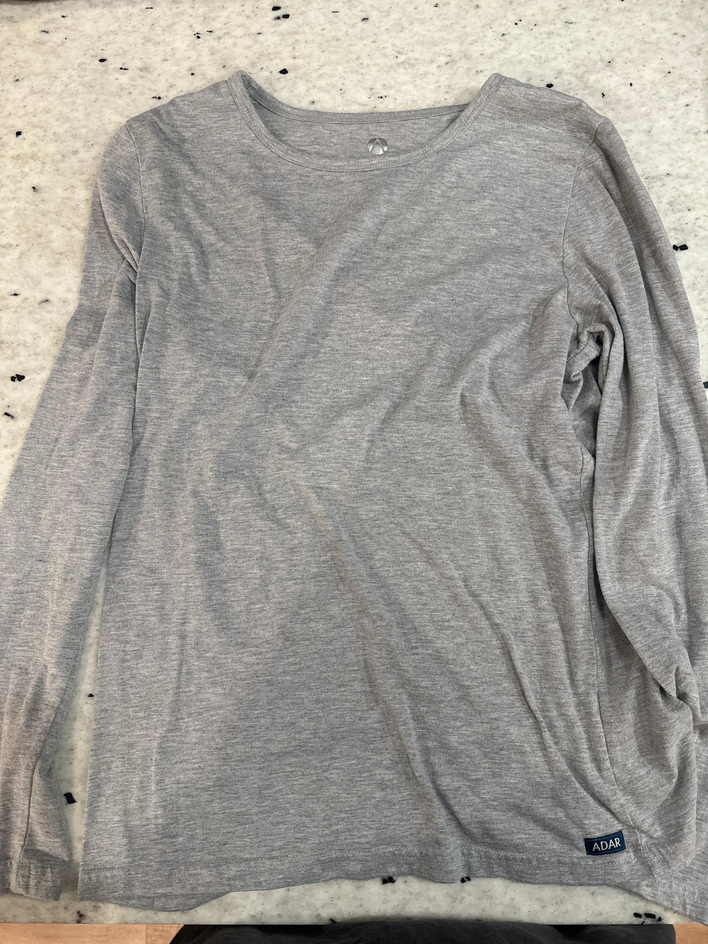 Seller #30 Adar Universal Women's Light Gray Long Sleeve Underscrub Tee -Size Large