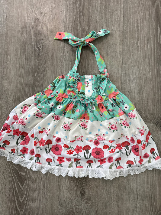 #149 reduced Girls Boutique Style floral dress 18-24m