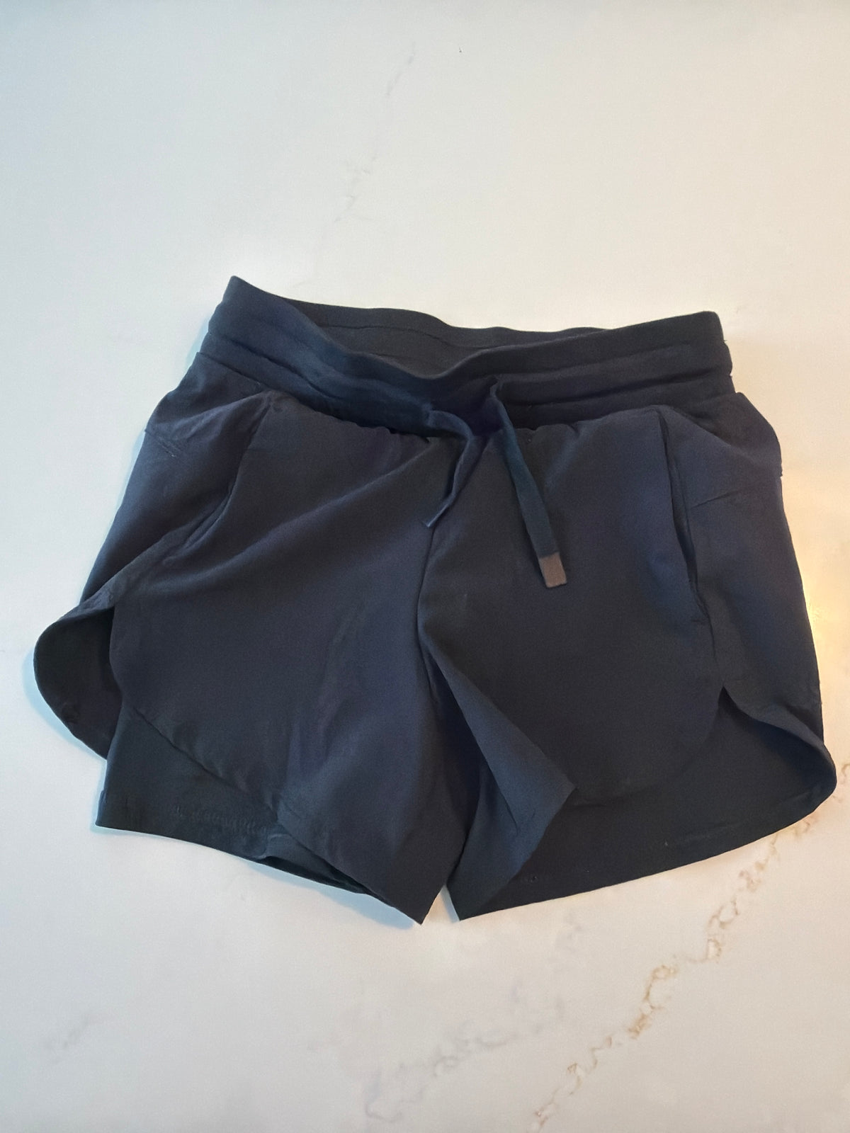 #133 girls NWOT XS 4/5 black all in motion shorts with built in bike shorts