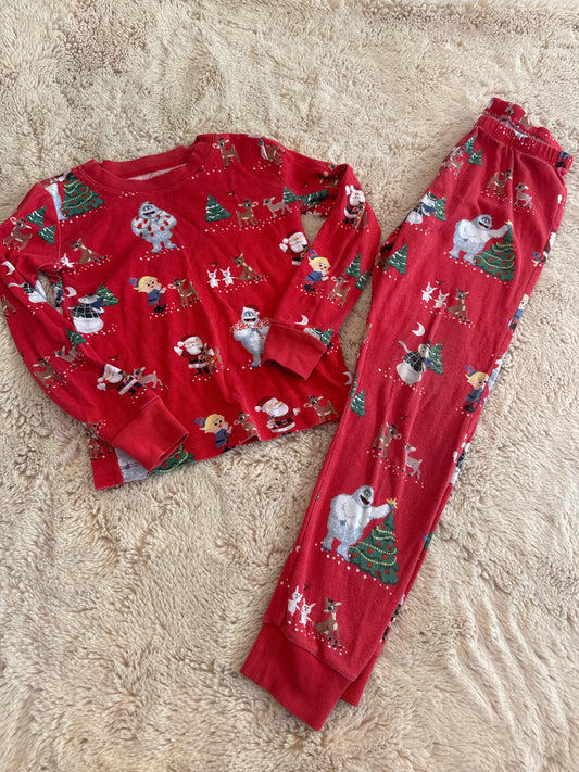 Seller 108 Unisex (7) Pottery Barn Rudolph Holiday Pajamas- GUC some WW