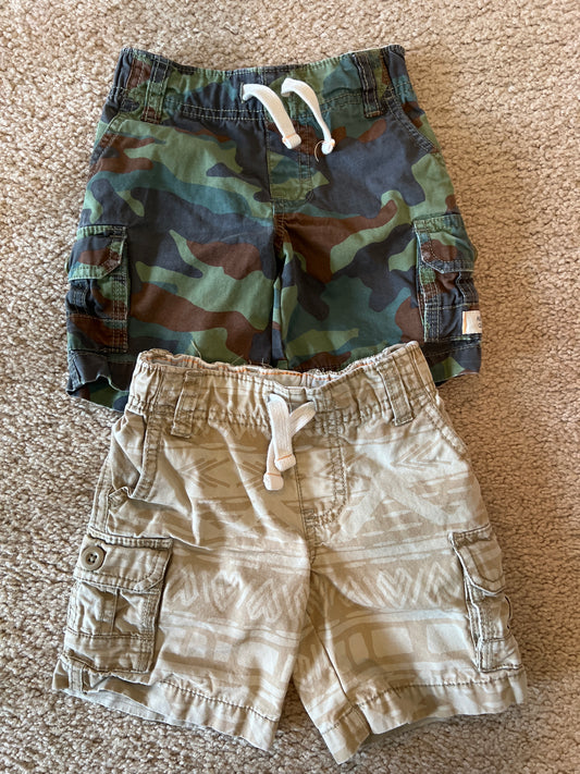 Boys Carters set of 2 shorts, size 2T