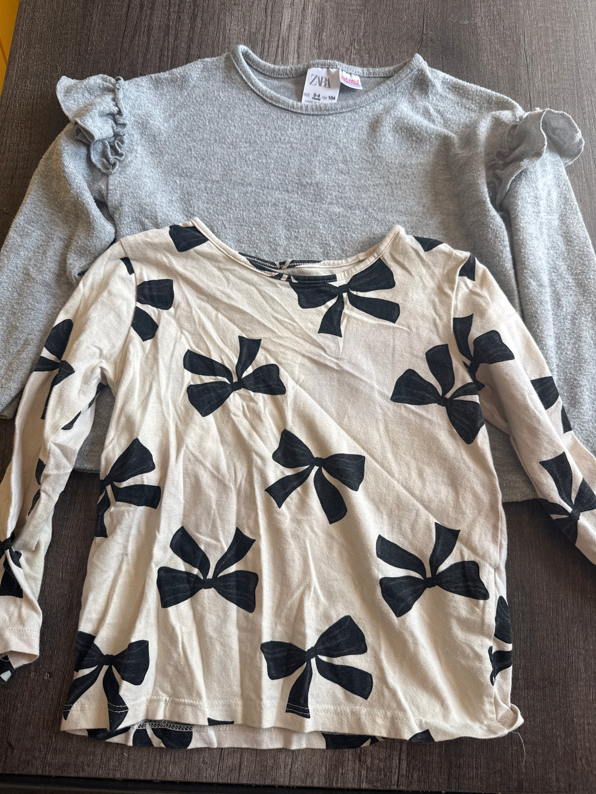 #145-  3-4Size (Zara + H&M) long Sleeve Lot