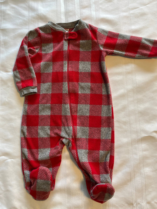 #29 3-6 mo boys/girls footed heavy weight romper. EUC