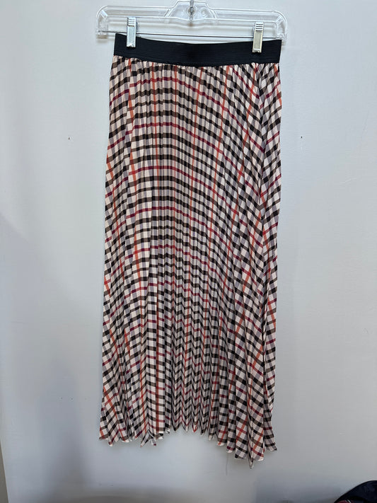 #133 Riley and Rae Sz XS Plaid Maxi Skirt