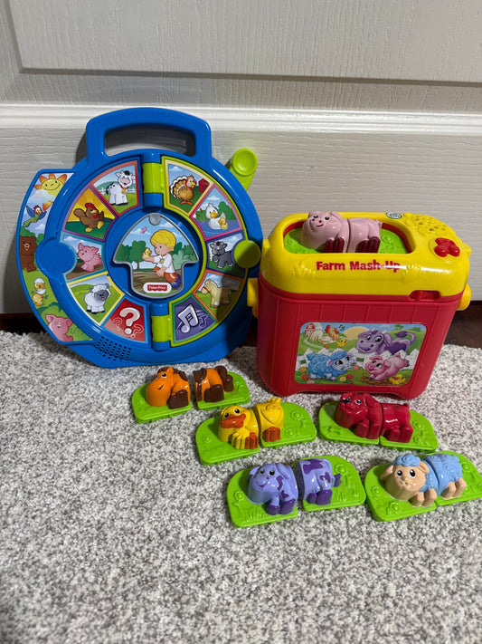 Seller #216, Leap Frog Farm Mash Up and Fischer Price See and Say