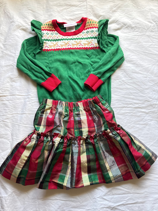 REDUCED Seller 161, Size 4 Bonnie Jean Christmas outfit, EUC