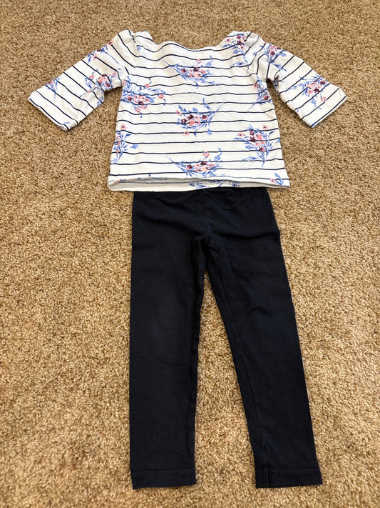 #47 girls, 2T Janie and Jack top, Carter’s pants
